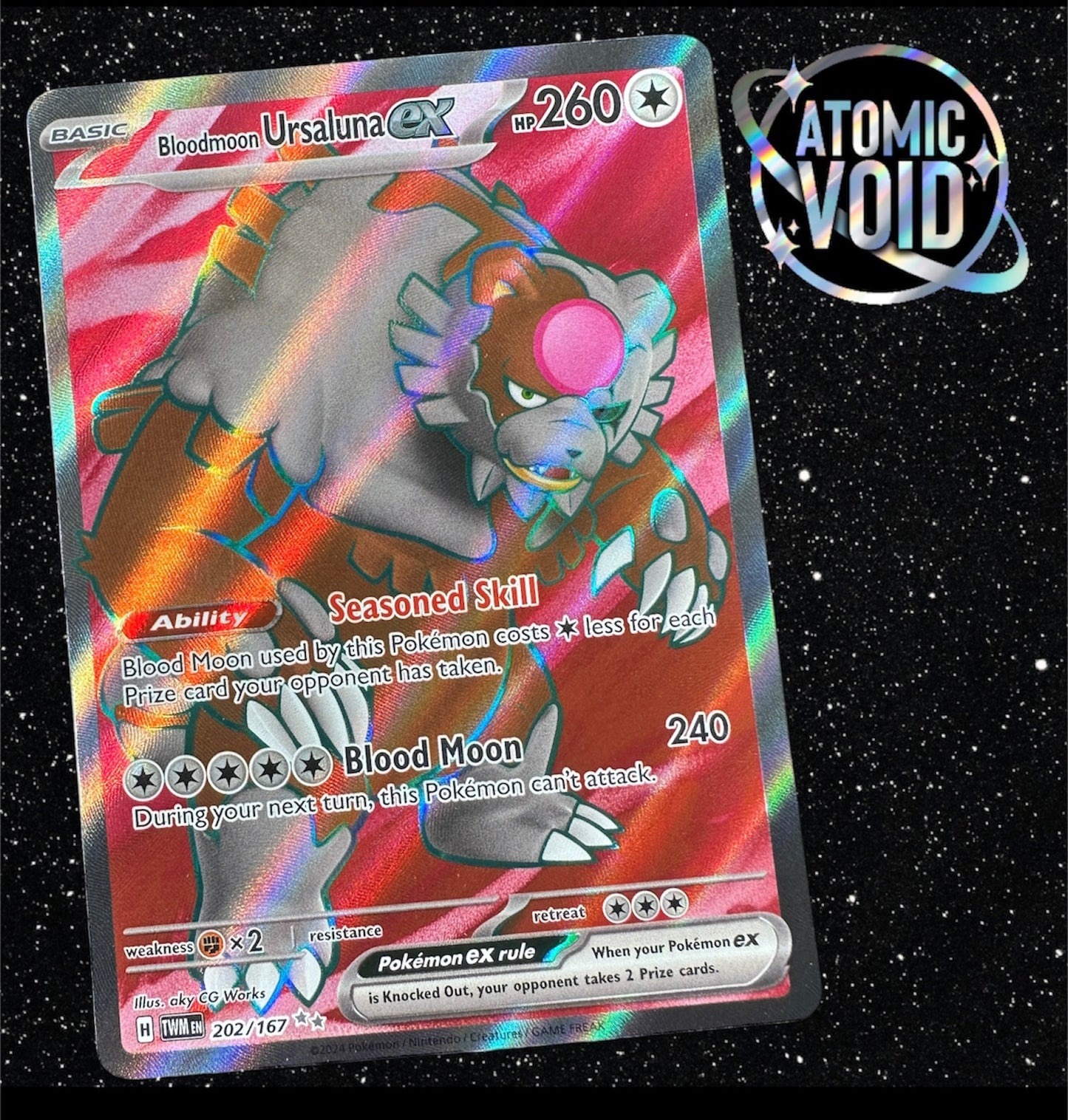 BLOODMOON URSALUNA EX - Twilight Masquerade - Full Art 202/167