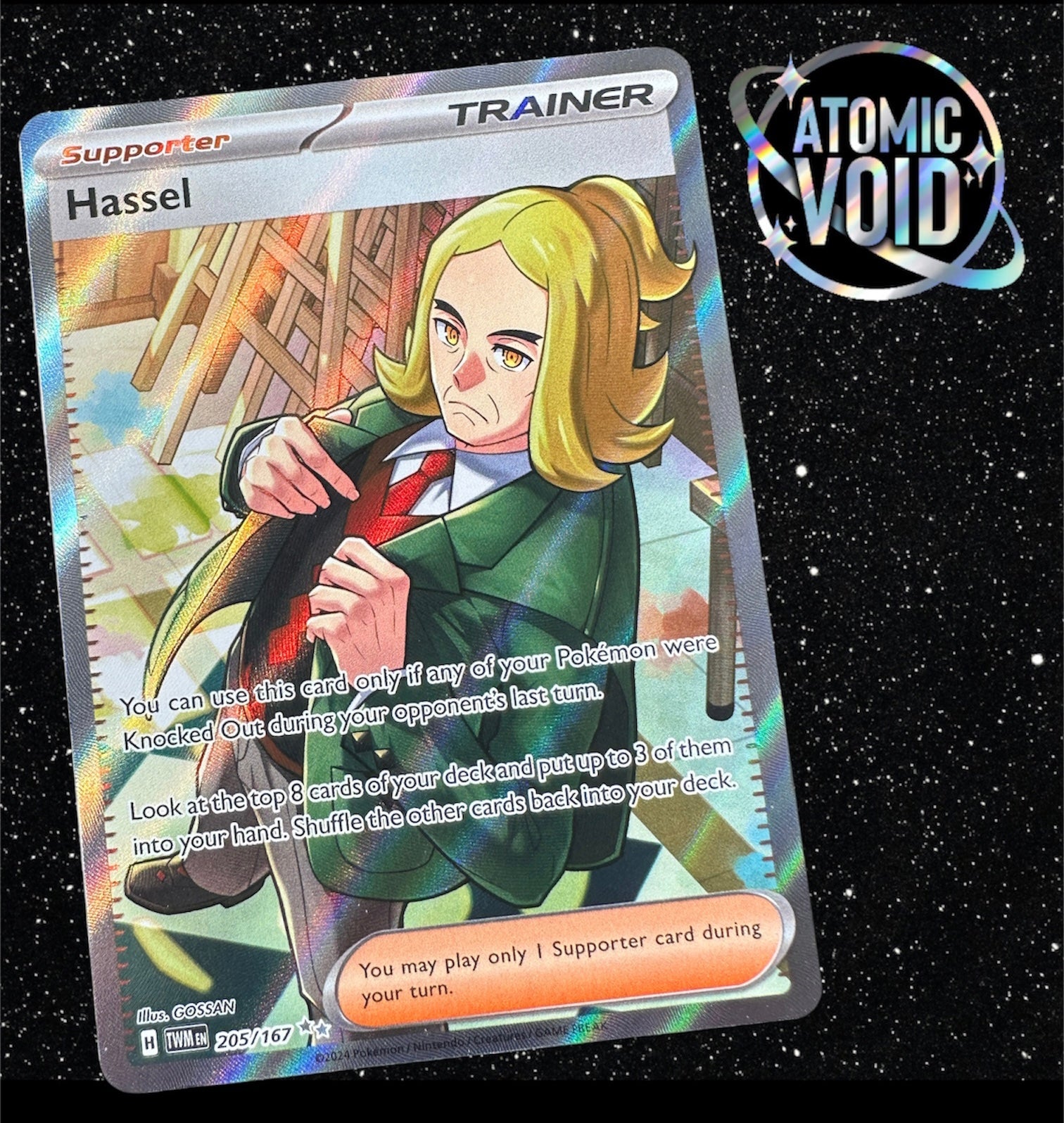 HASSEL - Twilight Masquerade - Full Art 205/167 Atomic Void HASSEL - Twilight Masquerade - Full Art 205/167 Atomic Void