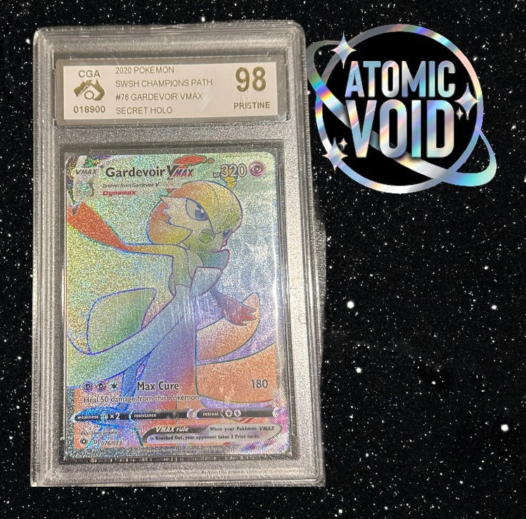 GARDEVOIR Rainbow Champion’s Path - 076 - Secret Rare Graded CGA 98