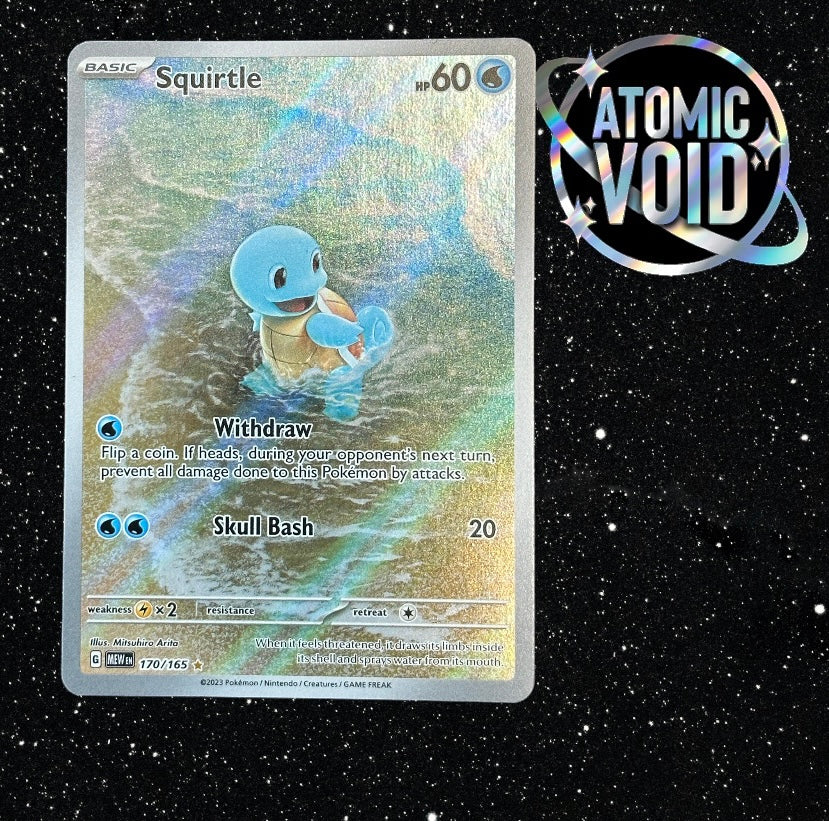SQUIRTLE Full Art 170/165 Pokmon 151 Atomic Void SQUIRTLE Full Art 170/165 Pokmon 151 Atomic Void