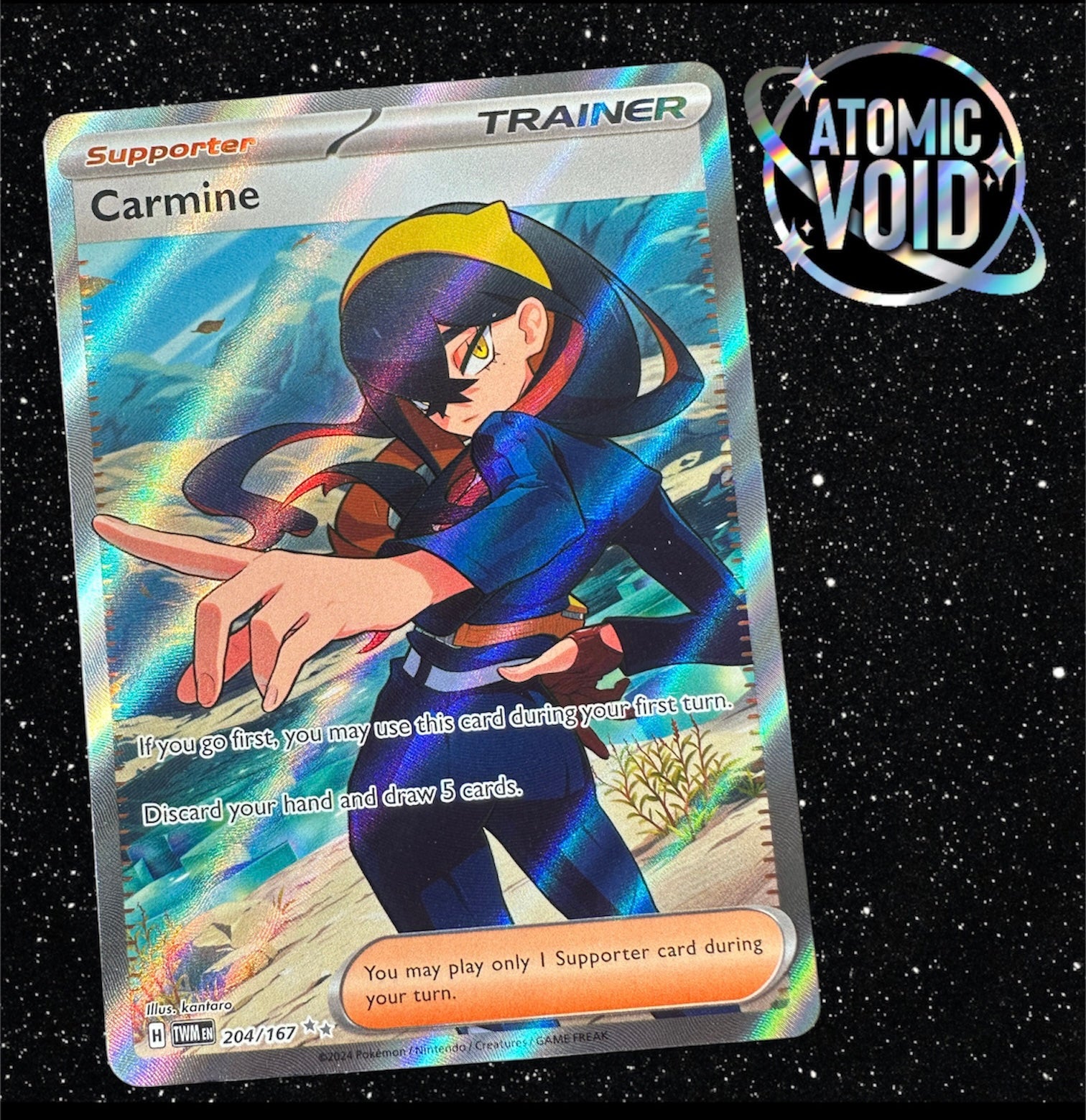 CARMINE - Twilight Masquerade - Full Art 204/167 Atomic Void CARMINE - Twilight Masquerade - Full Art 204/167 Atomic Void