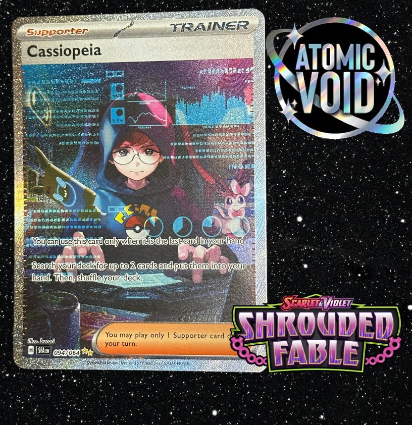cassiopeia pokemon card full art CASSIOPEIA Secret Rare Shrouded Fable
