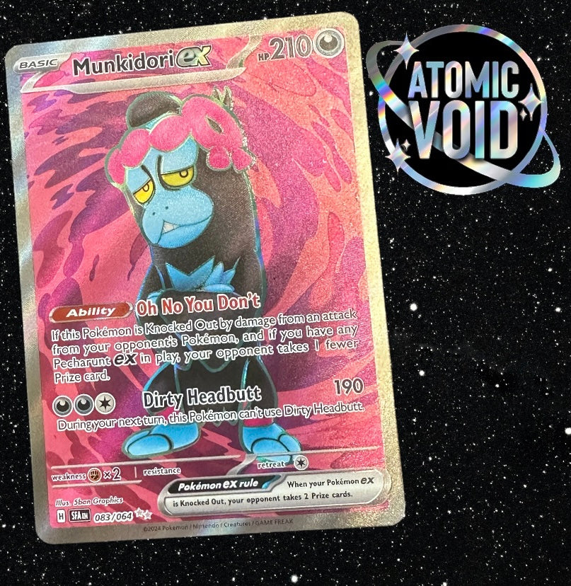 MUNKIDORI EX - Secret Rare Shrouded Fable - Full Art 083/064 Atomic Void MUNKIDORI EX - Secret Rare Shrouded Fable - Full Art 083/064 Atomic Void