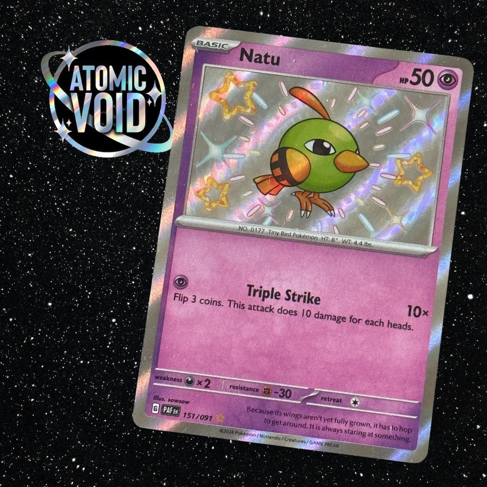 Natu - Shiny Secret Rare - Paldean Fates 151/091