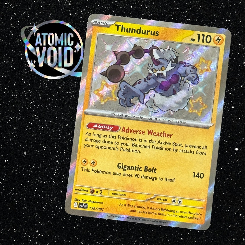 Thundurus - Shiny Secret Rare - Paldean Fates 139/091