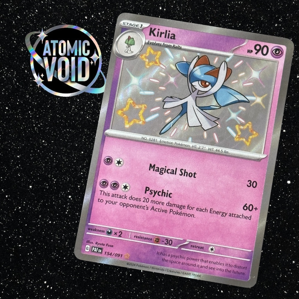 Kirlia - Shiny Secret Rare - Paldean Fates 154/091