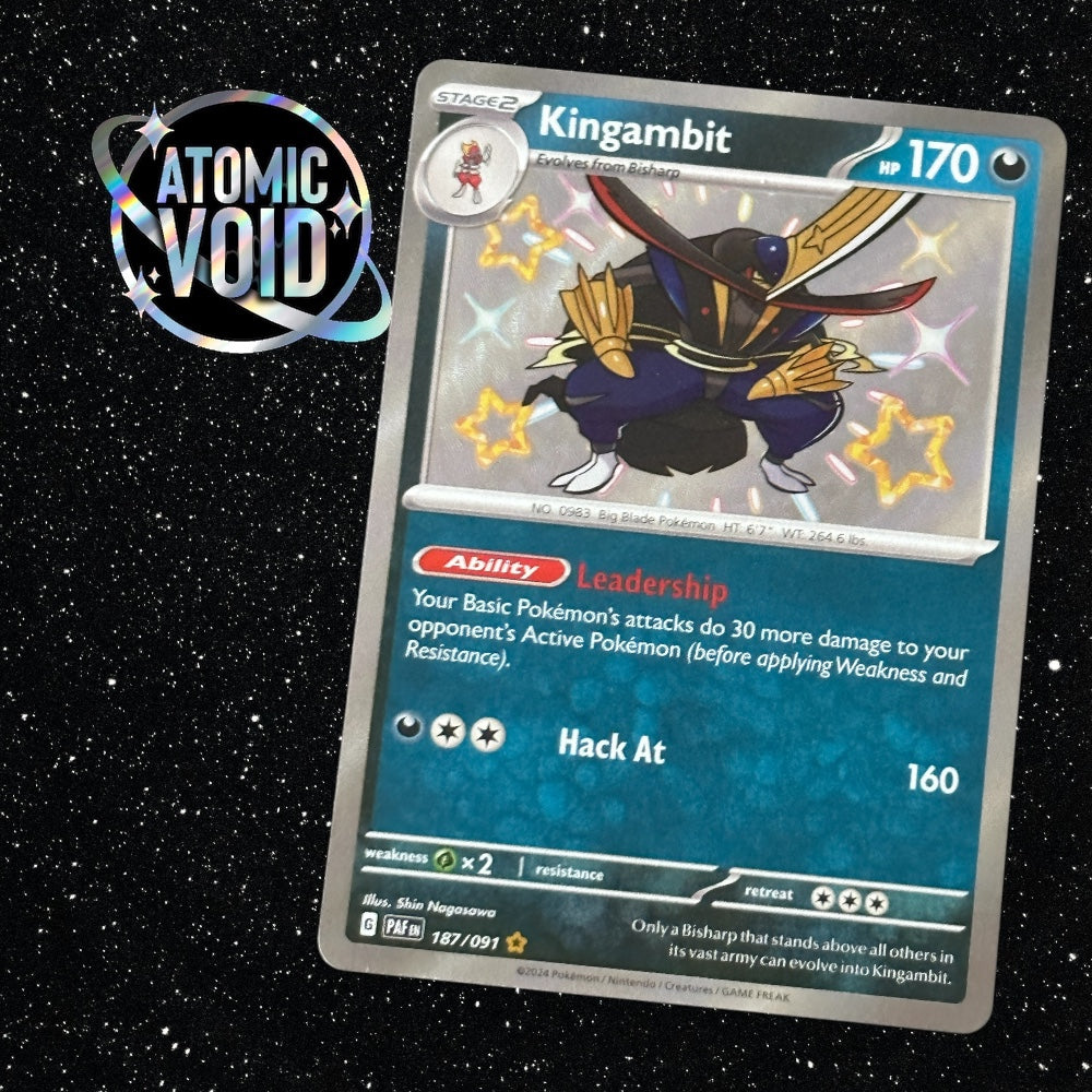 Kingambit - Shiny Secret Rare - Paldean Fates 187/091