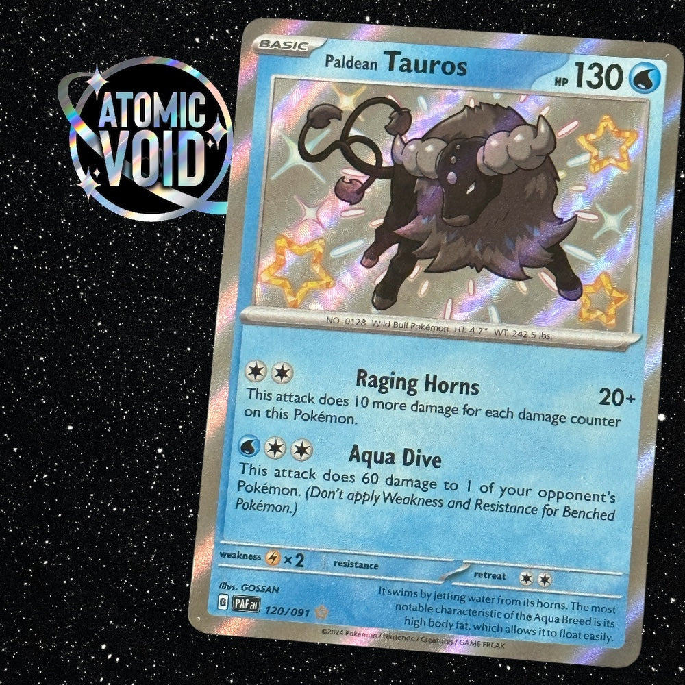 Paldean Tauros - Shiny Secret Rare - Paldean Fates 120/091