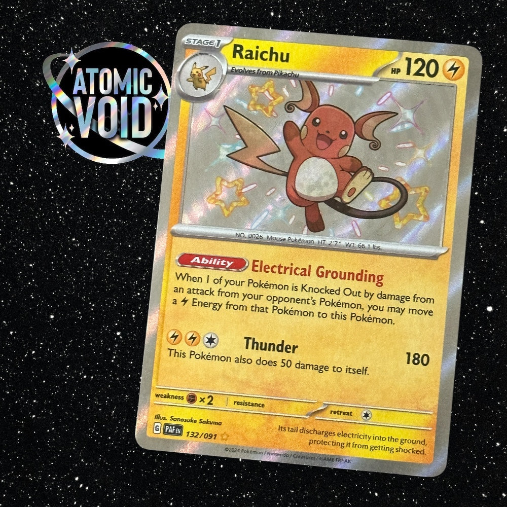 Raichu - Shiny Secret Rare - Paldean Fates 132/091