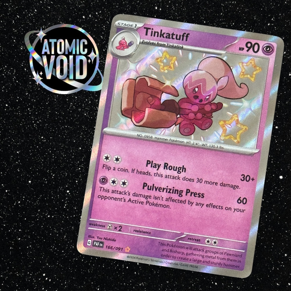 Tinkatuff - Shiny Secret Rare - Paldean Fates 166/091