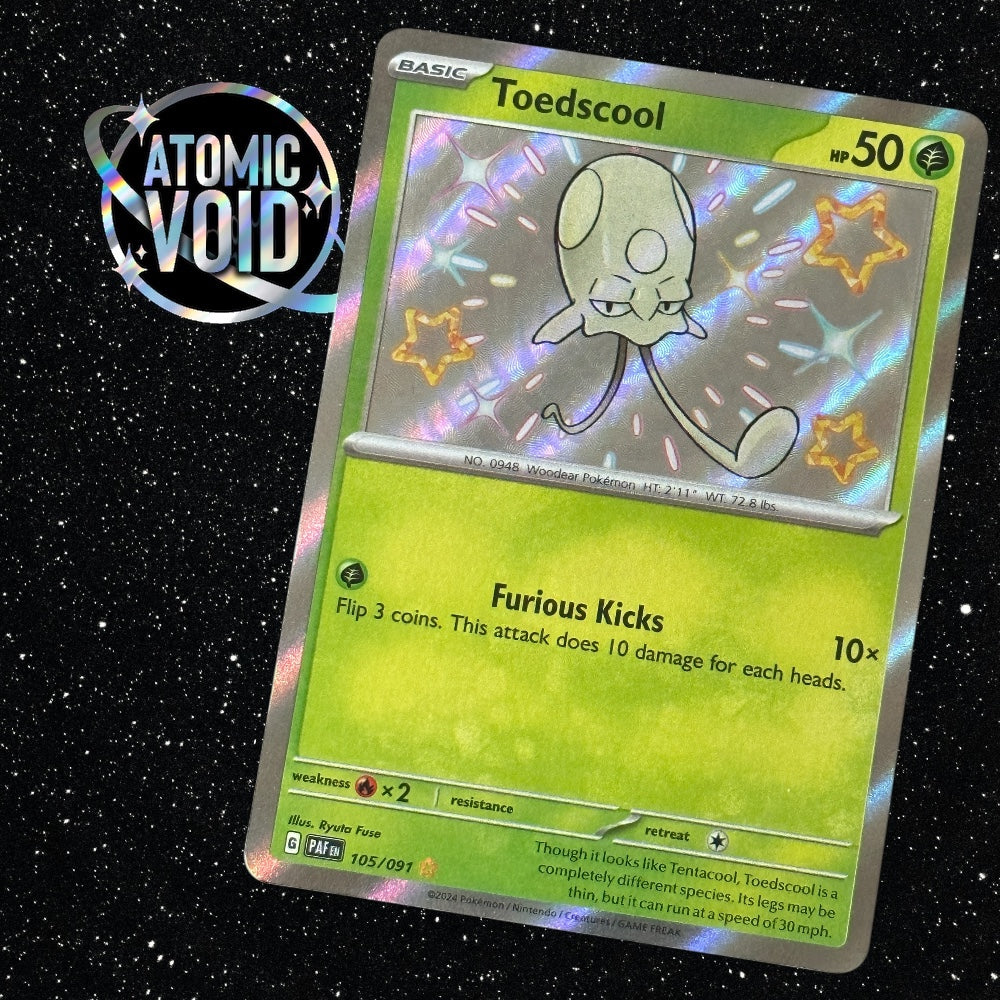 Toedscool - Shiny Secret Rare - Paldean Fates 105/091
