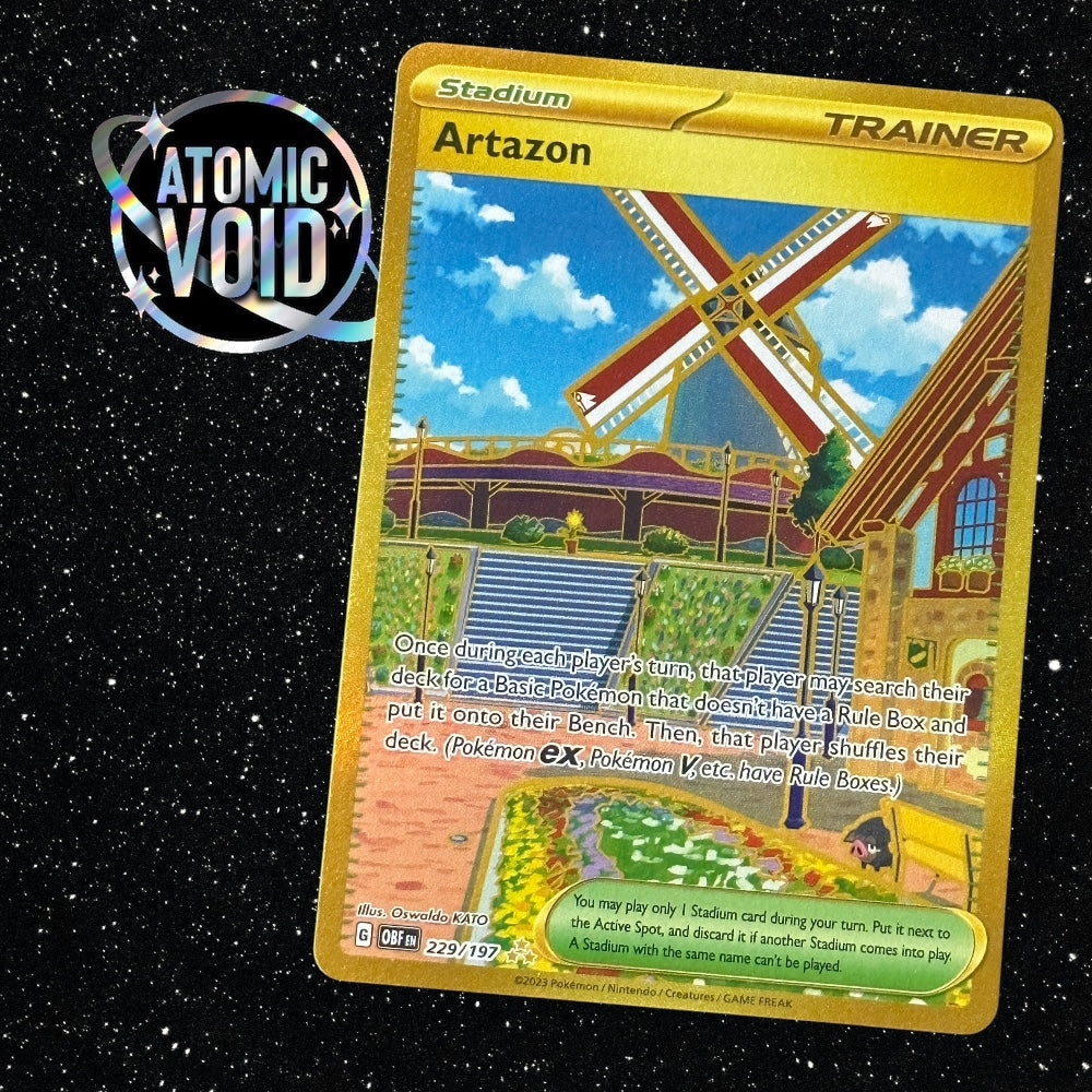 Artazon Gold Hyper Rare - Obsidian Flames 229/197