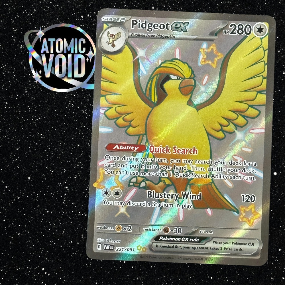 Pidgeot Full Art - Paldean Fates 221/091
