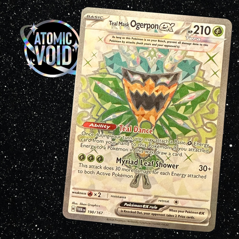 Teal Mask Ogerpon - Twilight Masquerade - Full Art 190/167