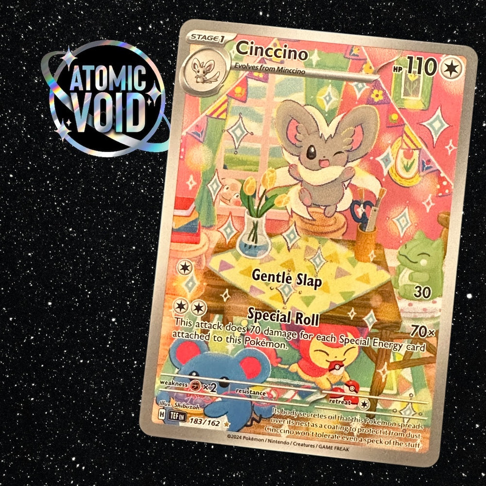 Cinccino - Temporal Forces - Full Art 183/162 Atomic Void Cinccino - Temporal Forces - Full Art 183/162 Atomic Void