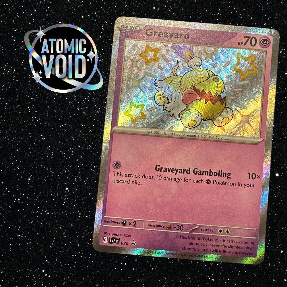 Greavard - SVP070 - Promo Card Shiny Rare Atomic Void Greavard - SVP070 - Promo Card Shiny Rare Atomic Void