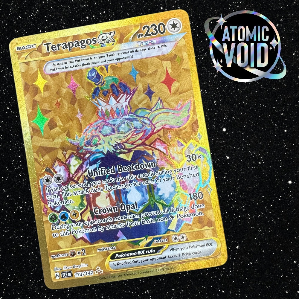 Terapagos ex Gold Hyper Rare 173/142 - Stellar Crown