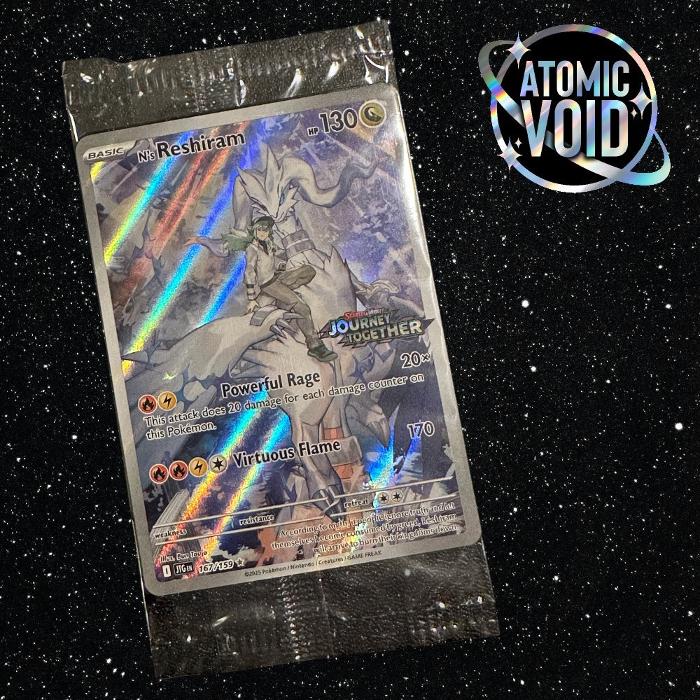 N’s Reshiram 167/159 - Box Topper, Sealed - Journey Together