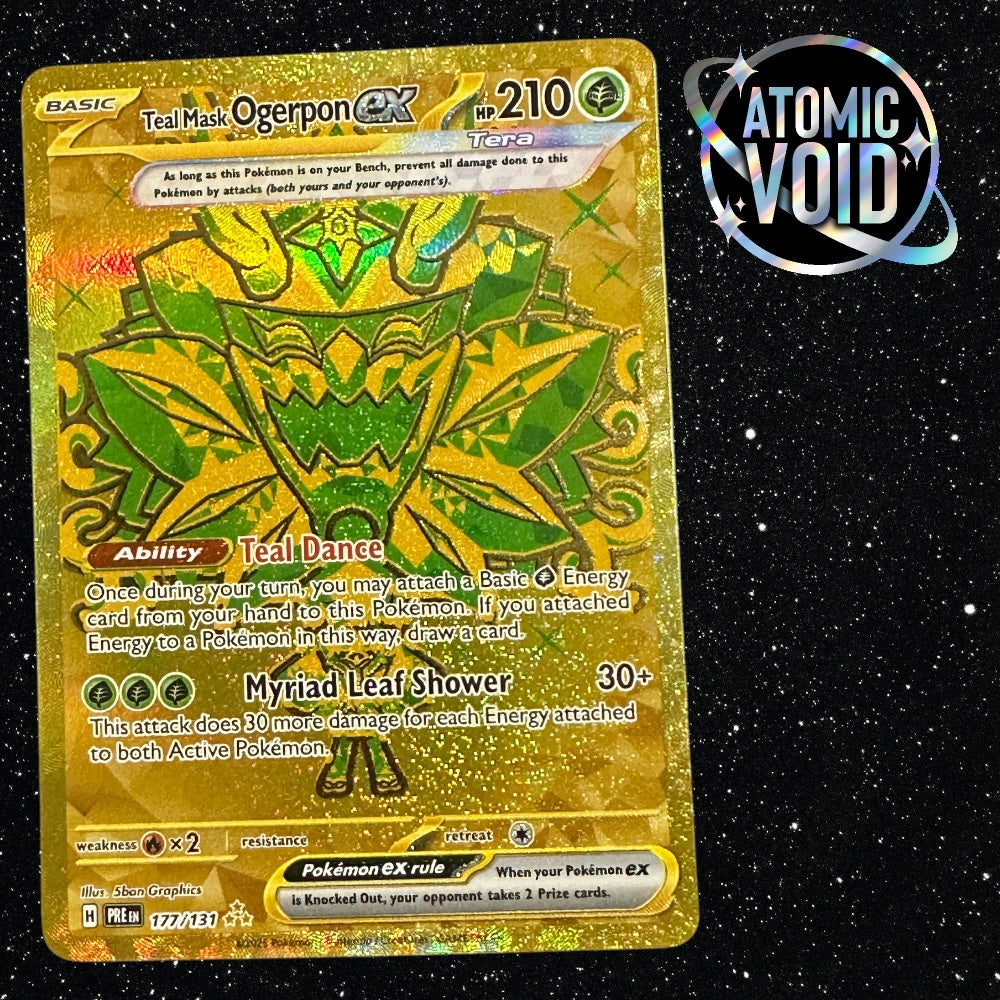 Teal Mask Ogerpon Gold Hyper Rare 177/131 - Prismatic Evolutions