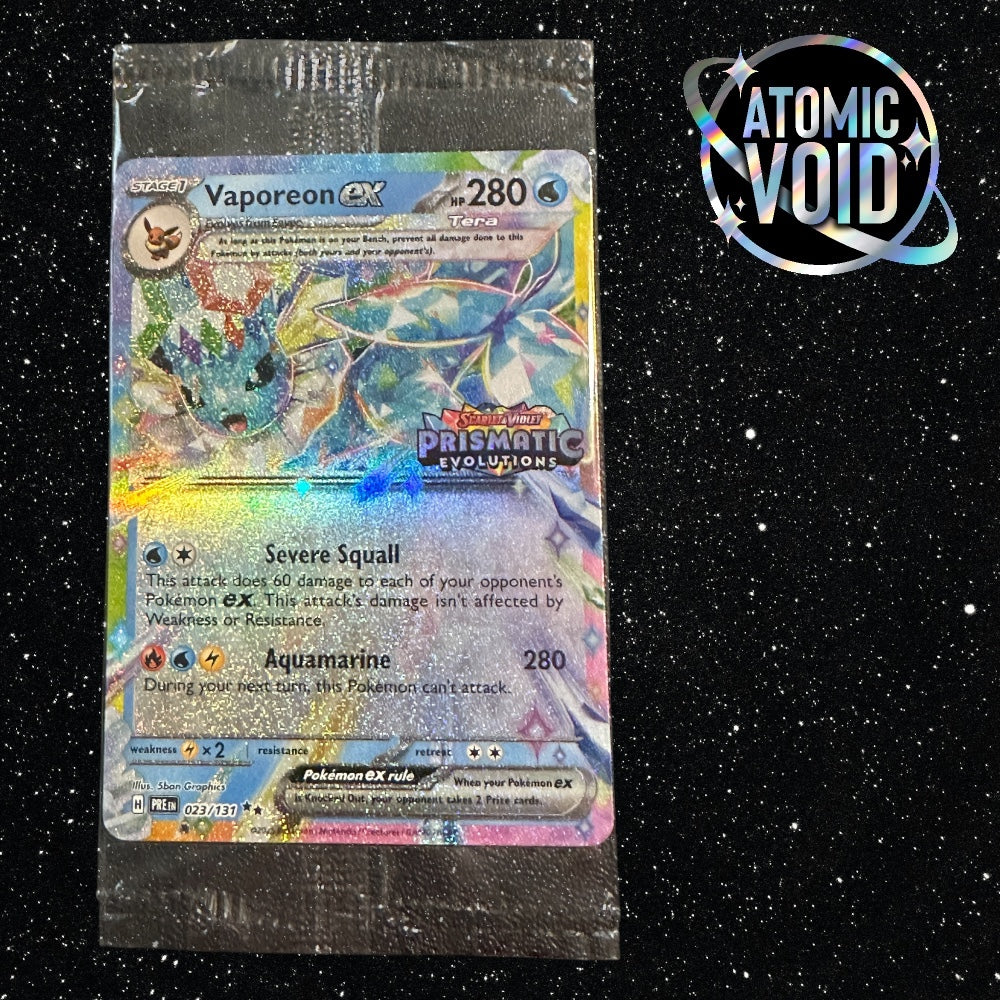 Vaporeon Sealed Stamped Prismatic Promo 023/131 - Prismatic Evolutions
