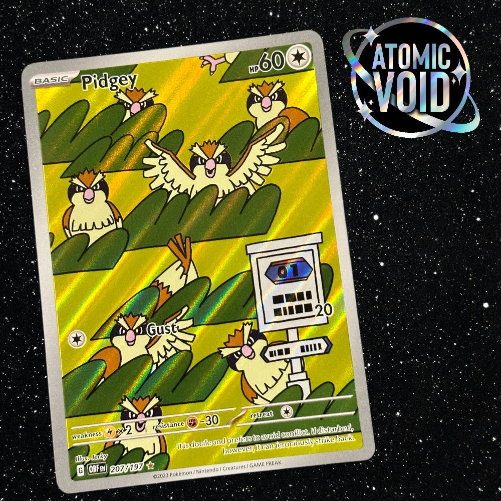 Pidgey Full Art 207/197 - Obsidian Flames Atomic Void Pidgey Full Art 207/197 - Obsidian Flames Atomic Void