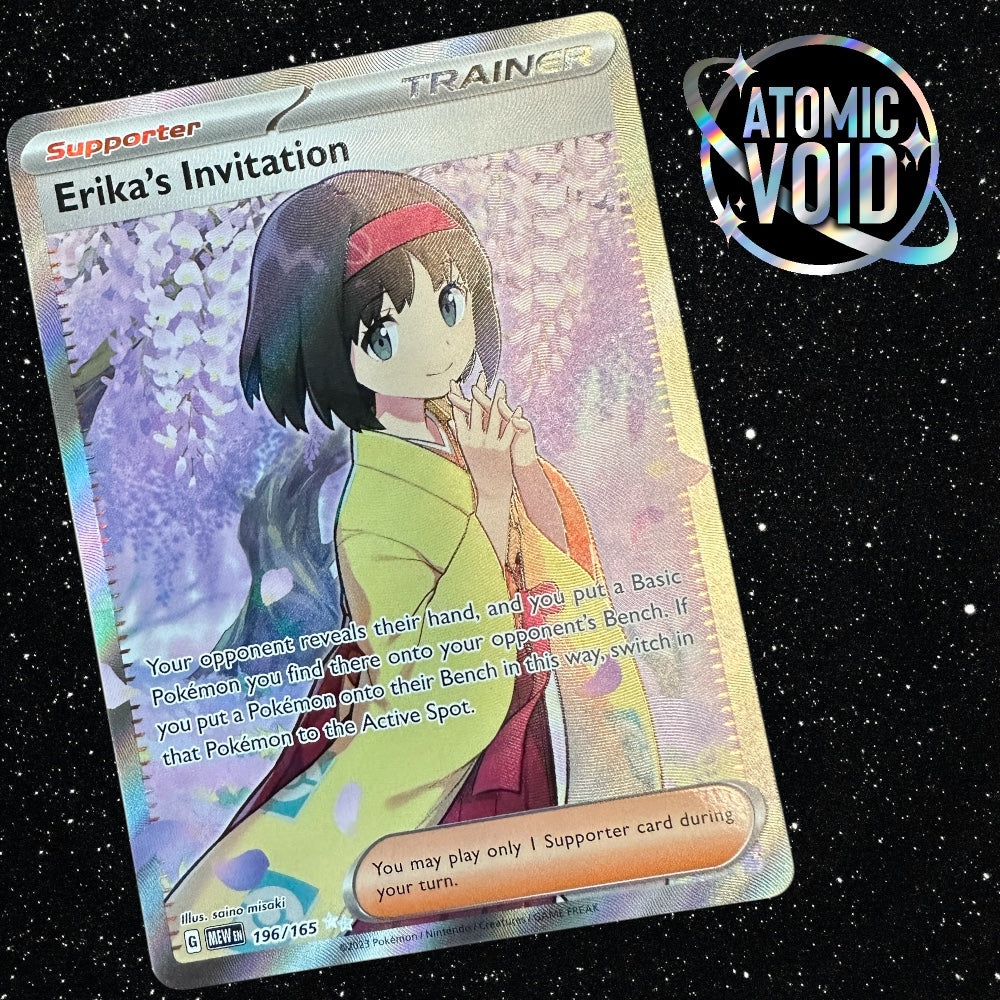 Erika's Invitation - Full Art 196/165 - Pokmon 151 Atomic Void Erika's Invitation - Full Art 196/165 - Pokmon 151 Atomic Void