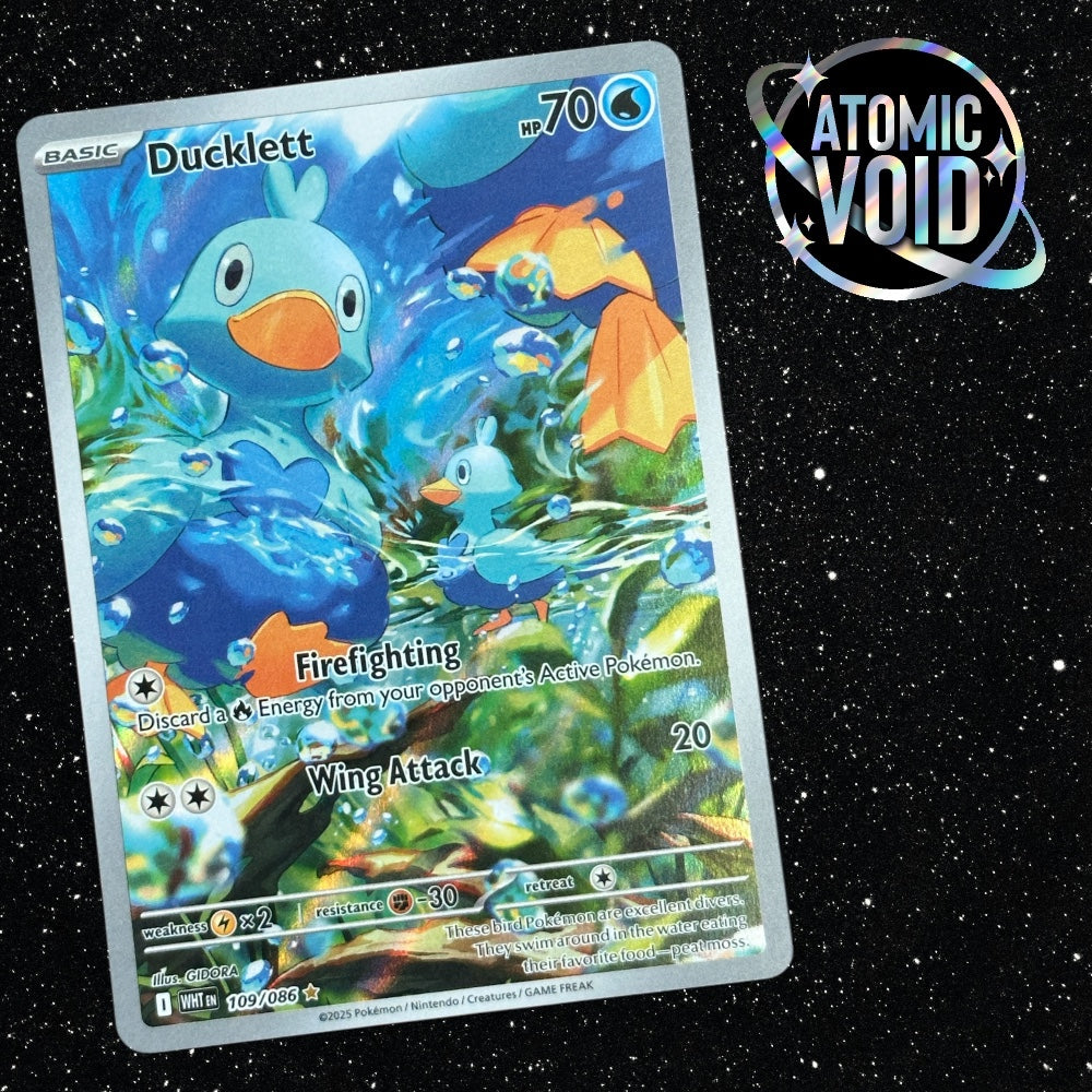 ducklett pokemon card Ducklett Full Art 109/086
