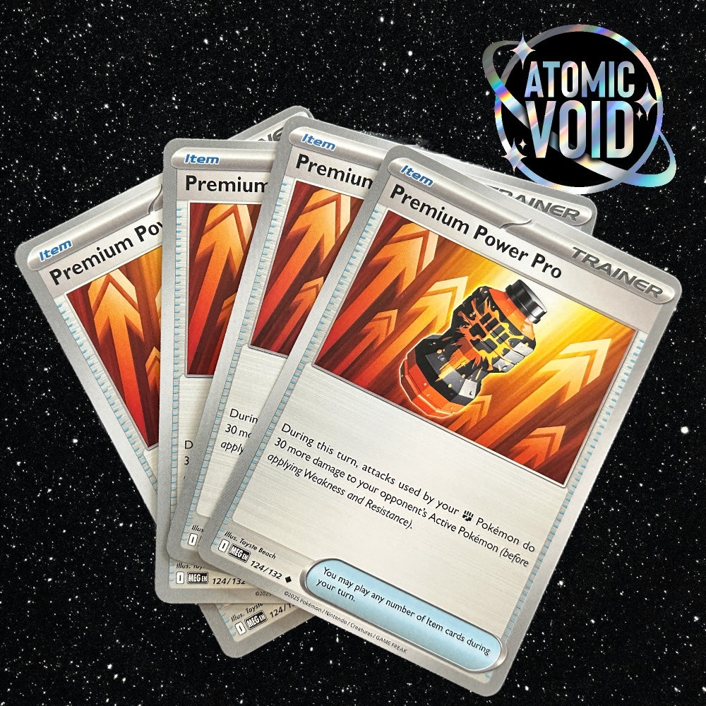 Premium Power Pro 124/132 MEG Trainer Play Set - 4 x Cards