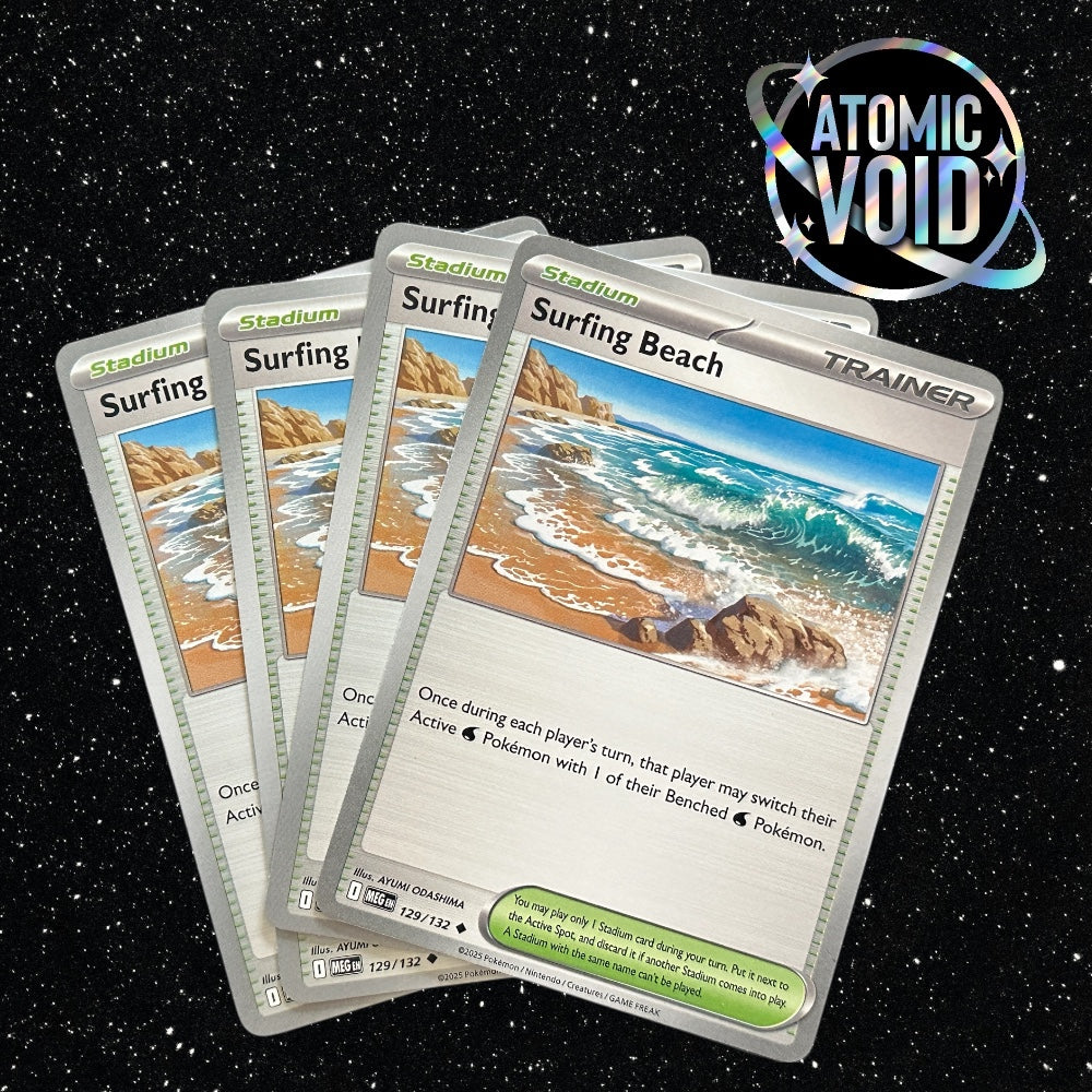 Surfing Beach 129/132 MEG Trainer Play Set - 4 x Cards