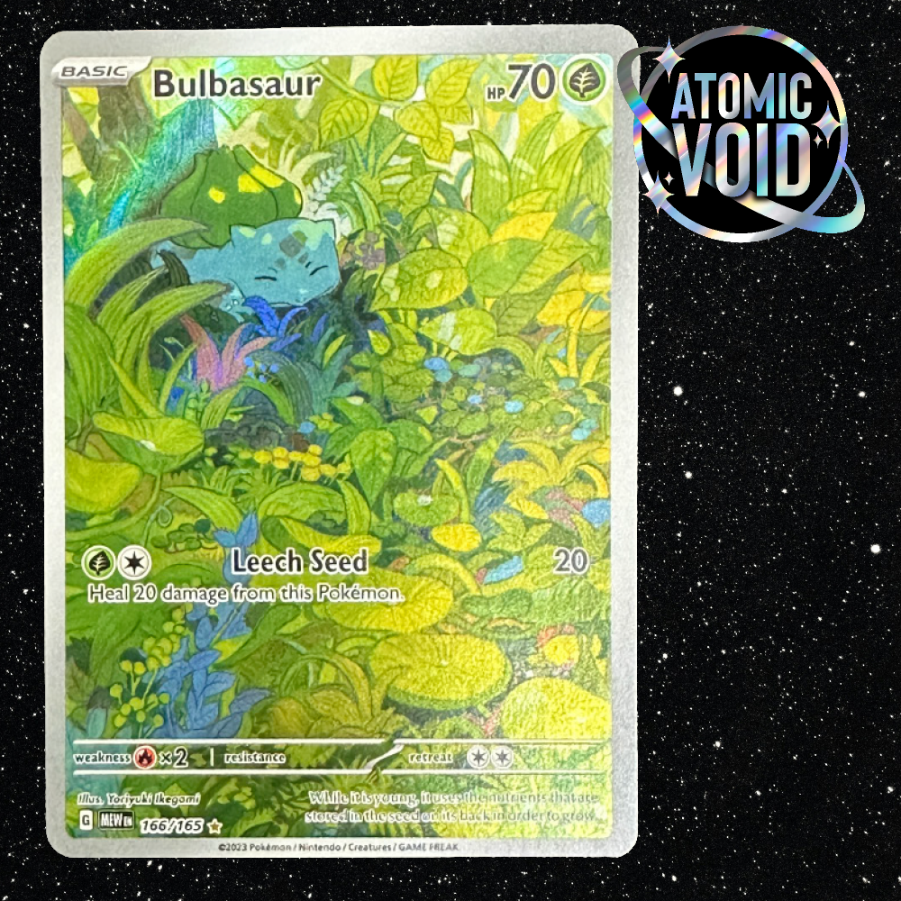 bulbasaur pokemon card full art TCG Database it comes protected in a tamper Bulbasaur AR 064/063 Full Art