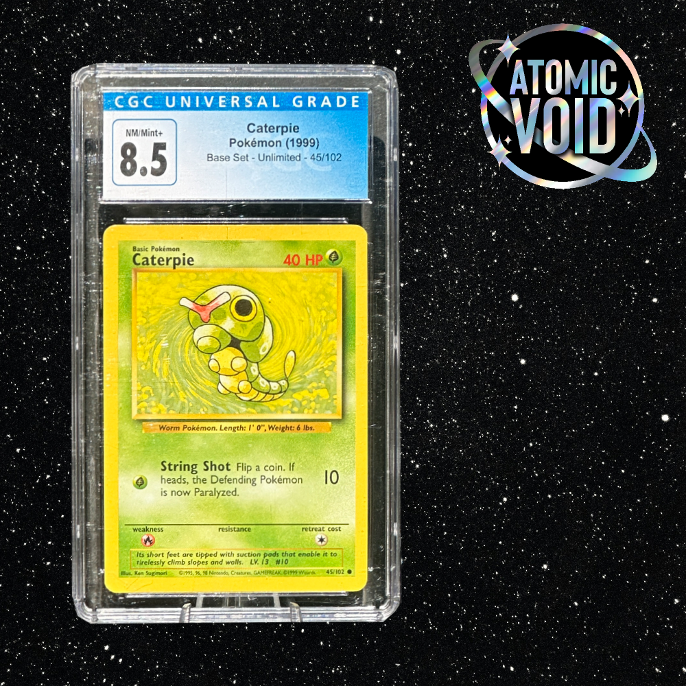 Caterpie 1999 Base Set Unlimited #45/102 CGC 8.5