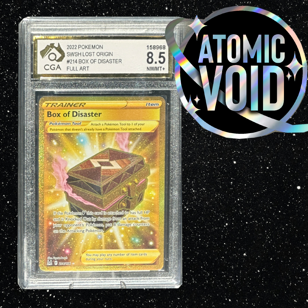 2022 Box of Disaster #214 Lost Origin Full Art Trainer Holo CGA 8.5