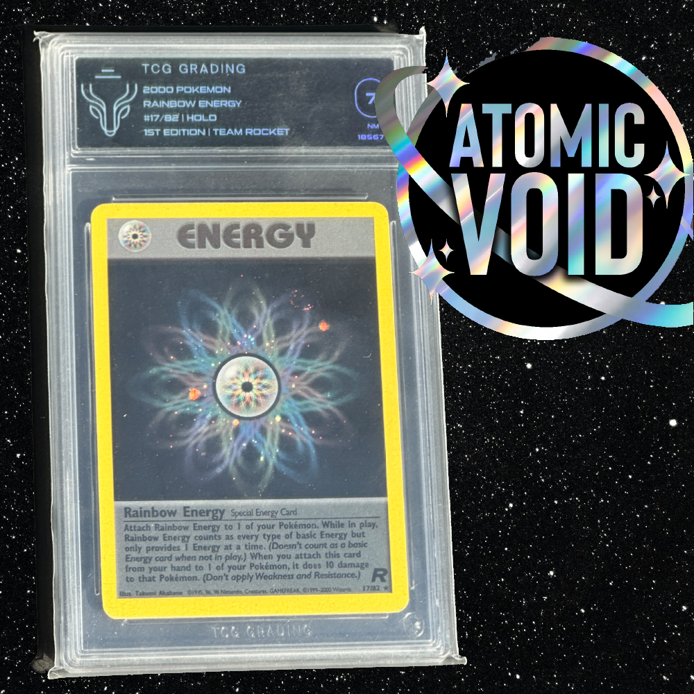 First Edition 2000 Rainbow Energy #17 HOLO Team Rocket TCG 7