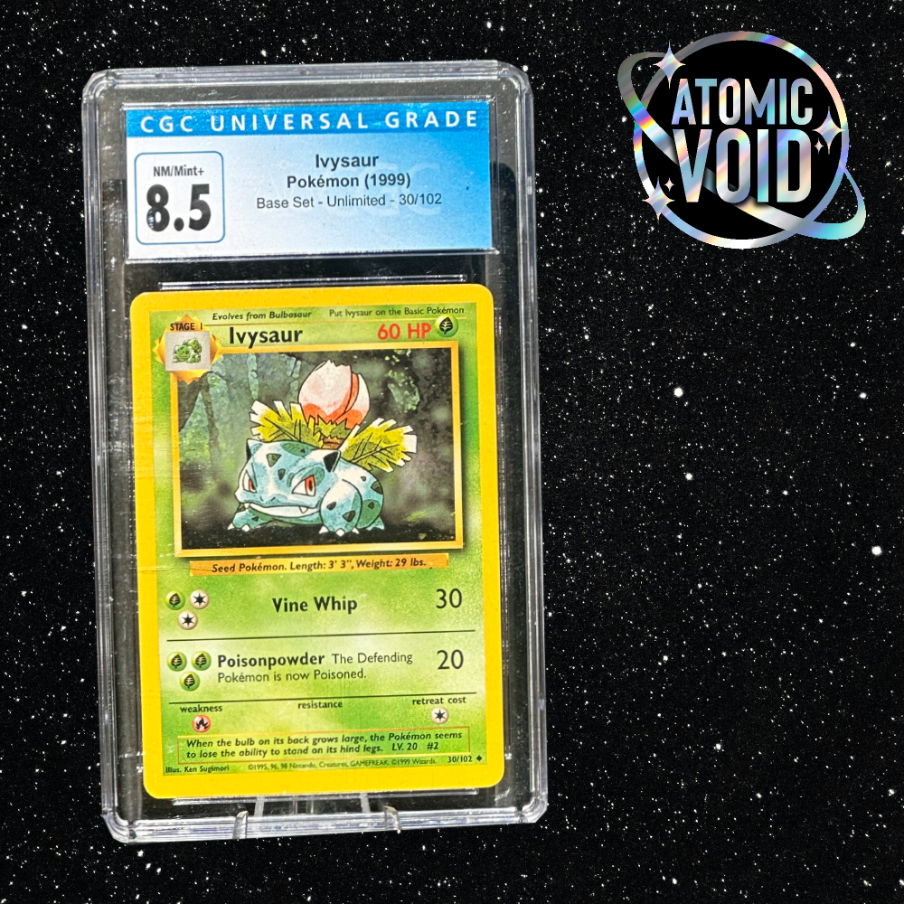 Ivysaur Base Set Unlimited 1999 #30/102 CGC 8.5