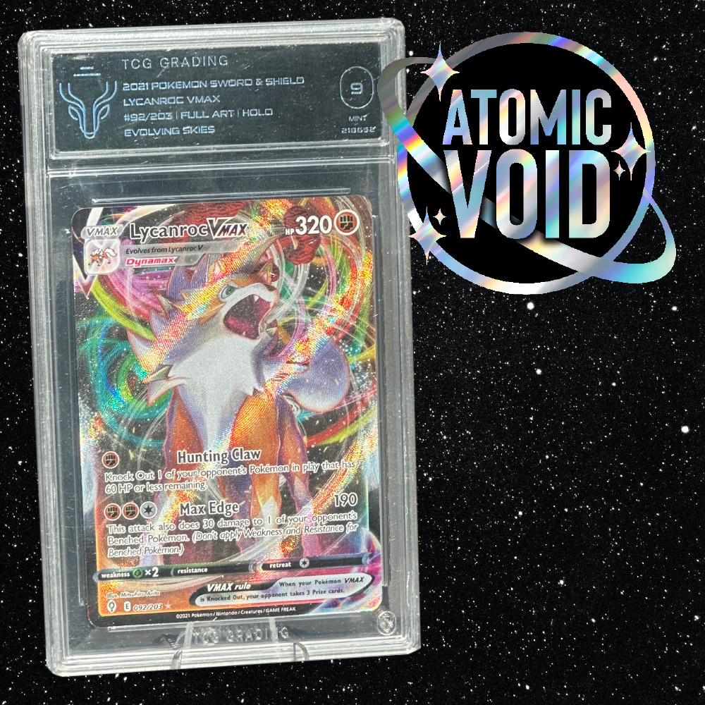 Lycanroc VMAX 2021 Evolving Skies #92 Full Art Holo TCG 9