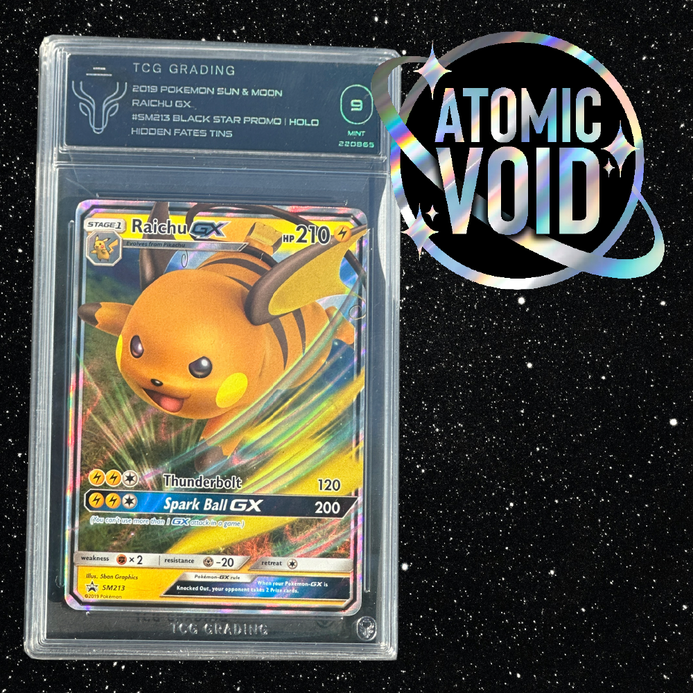Raichu GX #SM213 Hidden Fates Black Star Promo HOLO TCG 9