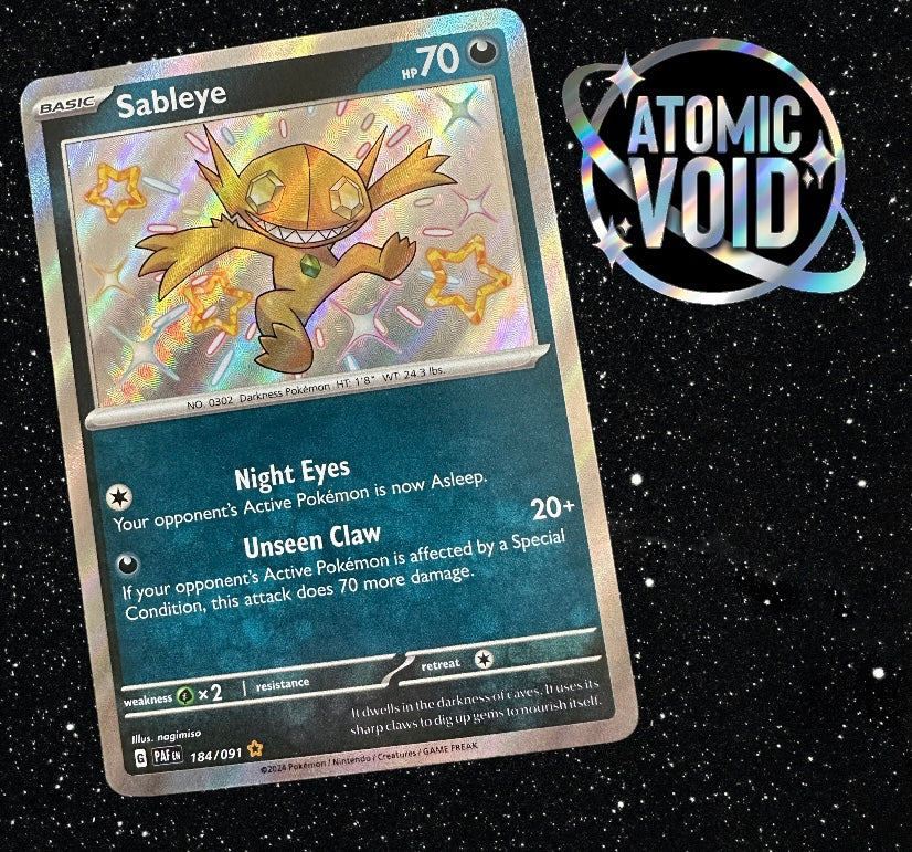 SABLEYE - Shiny Secret Rare - Paldean Fates 184/091