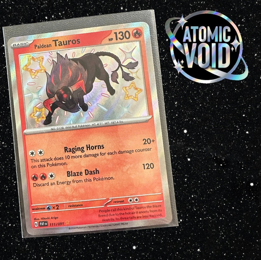 PALDEAN TAURUS - Shiny Secret Rare - Paldean Fates 111/091