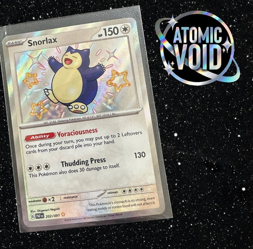 SNORLAX - Shiny Secret Rare - Paldean Fates 202/091