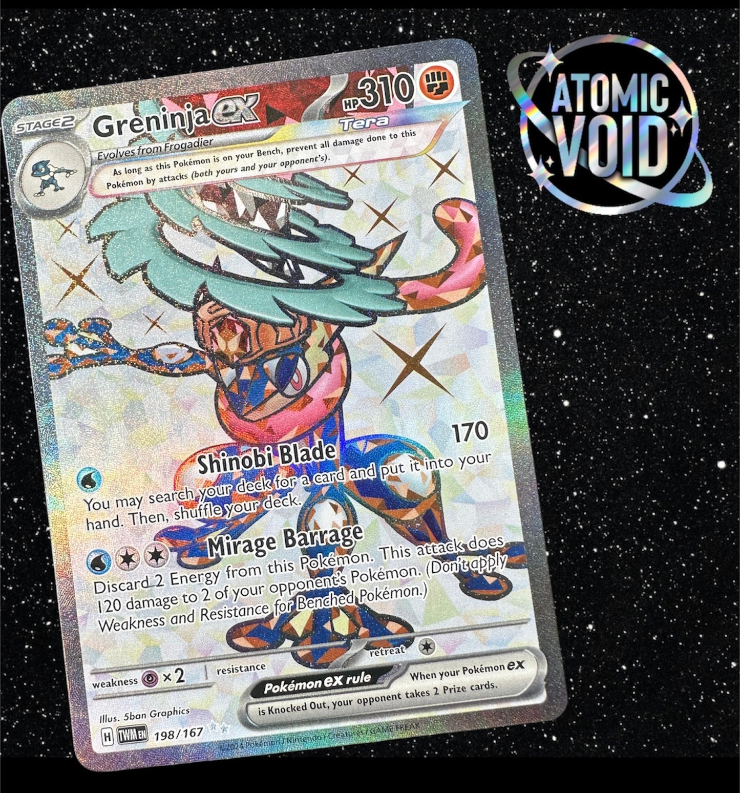 GRENINJA EX - Twilight Masquerade - Full Art 198/167