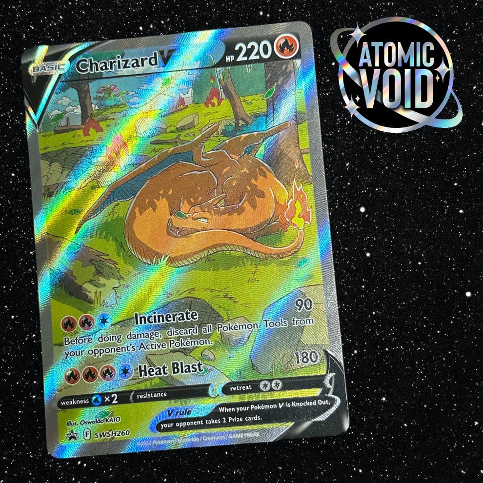Charizard V UPC Black Star Promo SWSH260 – Atomic Void