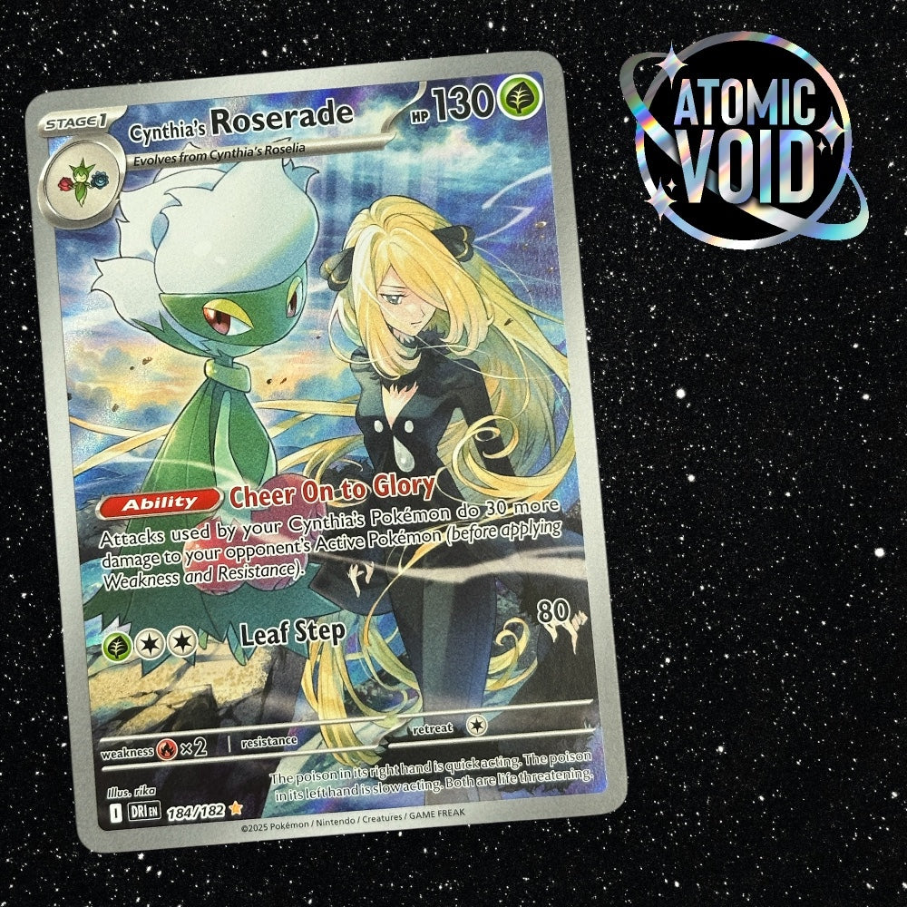 Cynthia’s Roserade 184/182 - Pokémon Destined Rivals – Atomic Void