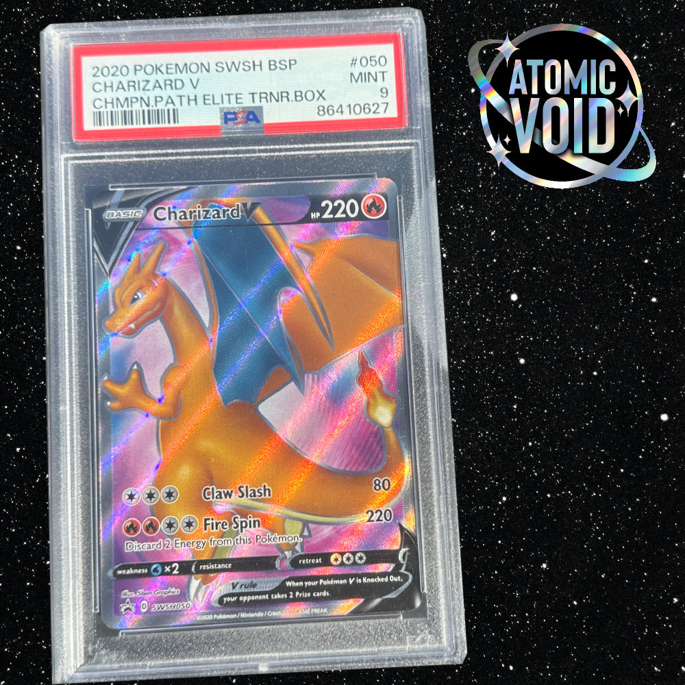 Charizard V 2020 ETB #50 Black Star Promo Full Art Holo PSA 9 (627)